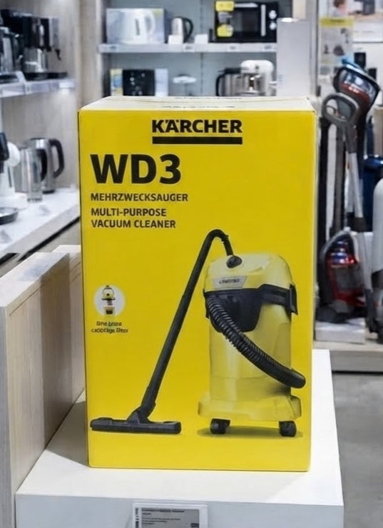 Aspirateur Karcher wd3  réservoir en plastique🇩🇪 1000w 17L